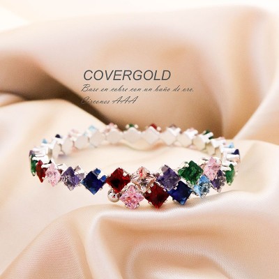 Pulsera de circones multicolor