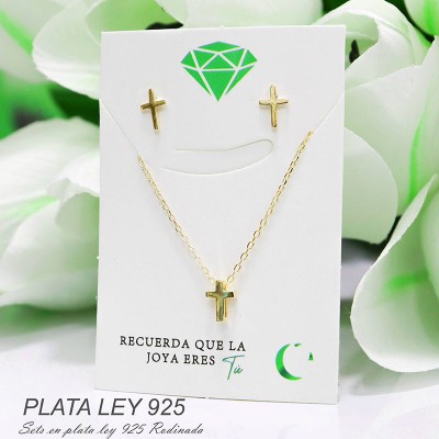 Collar de cruz Plata 925