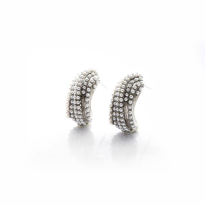 Aretes en covergold con perla
