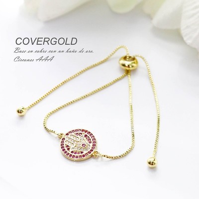 Pulsera de la mano de Hamsa en covergold