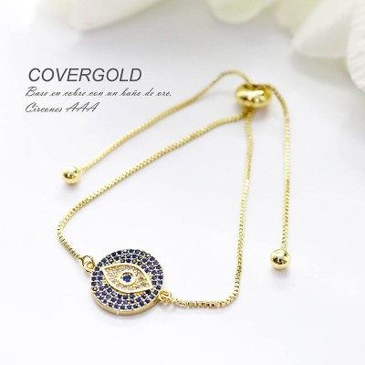 Pulsera de ojo en covergold