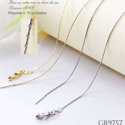 Cadena en covergold paquete x 10