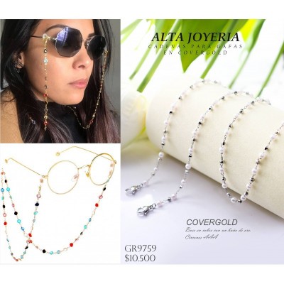 Cadena para gafas en covergold