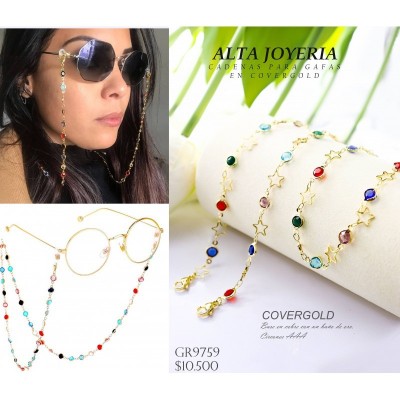 Cadena para gafas en covergold