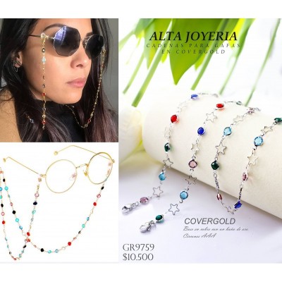 Cadena para gafas en covergold