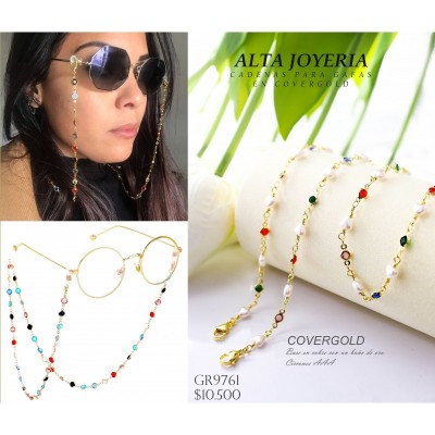 Cadena para gafas en covergold