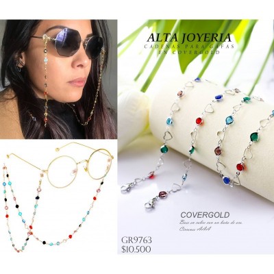 Cadena para gafas en covergold