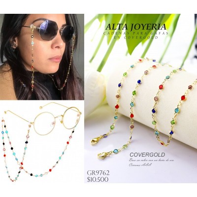 Cadena para gafas en covergold