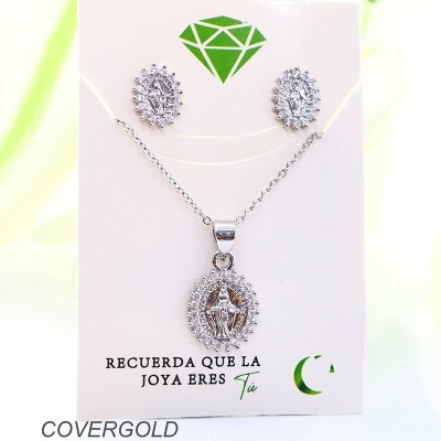 Set de la virgen de Guadalupe en covergold