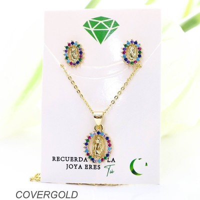 Set de la virgen de Guadalupe en covergold