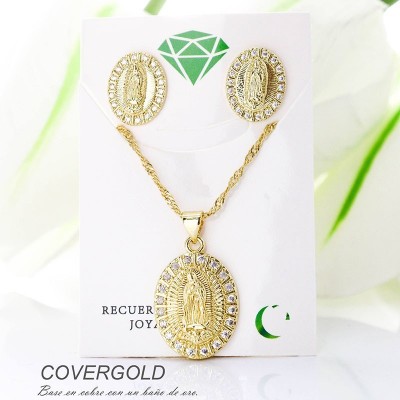 Set de la virgen de Guadalupe en covergold
