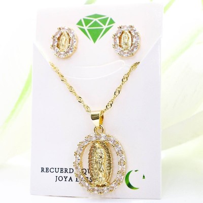 Set de la virgen de Guadalupe en covergold