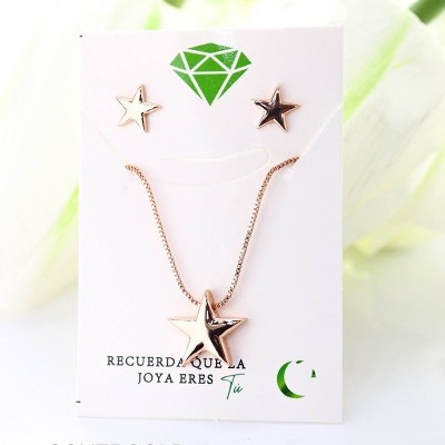 Collar de estrella en covergold