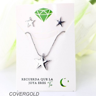 Collar de estrella en covergold