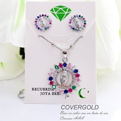 Set de la virgen de Guadalupe en covergold