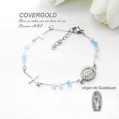 Pulsera de la virgen de Guadalupe en covergold