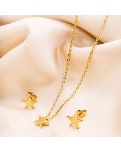 Collar En Acero Estrella