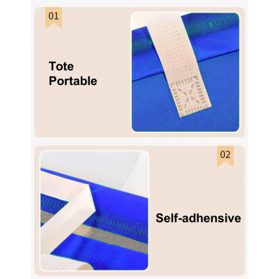 Bolsa kambrel ecologica reusable aluminio paquete x 50