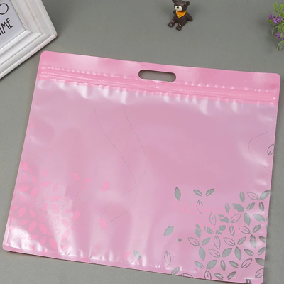 Bolsa hermetica rosada paquete x 100