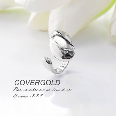 Anillo en covergold con baño en Rodio