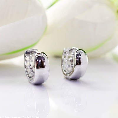 Aretes en covergold con baño en Rodio