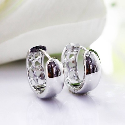 Aretes en covergold con baño en Rodio
