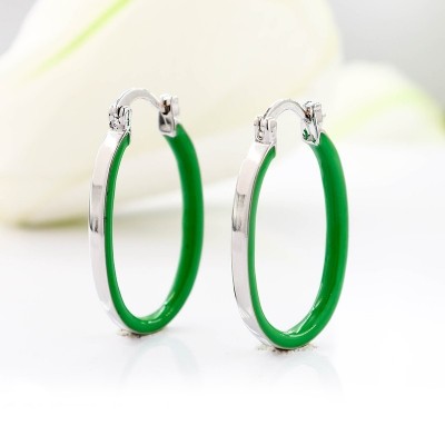 Aretes en covergold con baño en Rodio