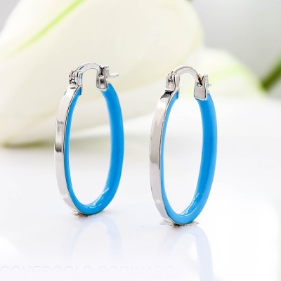 Aretes en covergold con baño en Rodio