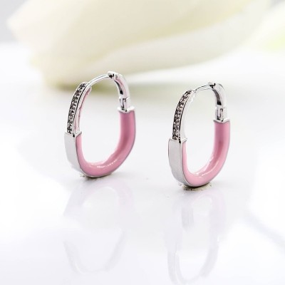 Aretes en covergold con baño en Rodio