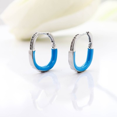 Aretes en covergold con baño en Rodio