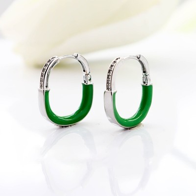 Aretes en covergold con baño en Rodio