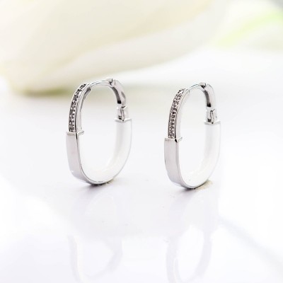 Aretes en covergold con baño en Rodio