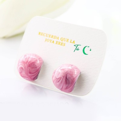 Aretes en covergold con baño en Rodio