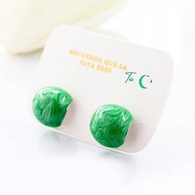 Aretes en covergold con baño en Rodio