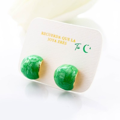 Aretes en covergold con baño en Rodio
