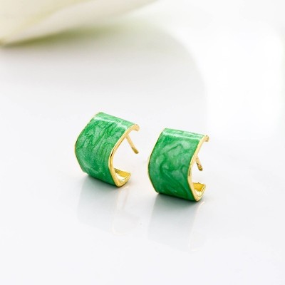Aretes en covergold con baño en Rodio