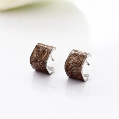 Aretes en covergold con baño en Rodio
