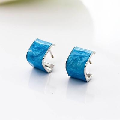 Aretes en covergold con baño en Rodio