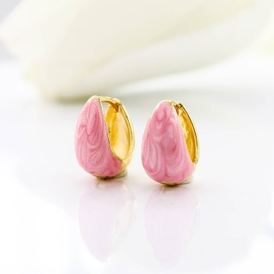 Aretes en covergold con baño en Rodio