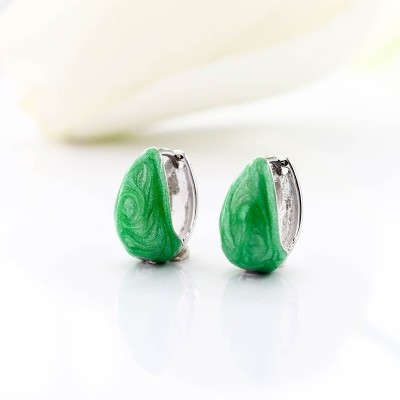 Aretes en covergold con baño en Rodio