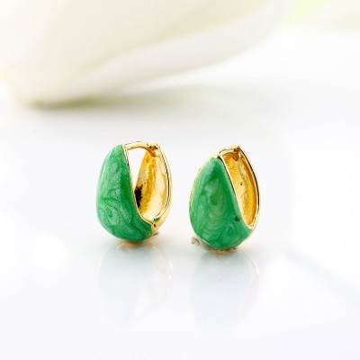 Aretes en covergold con baño en Rodio