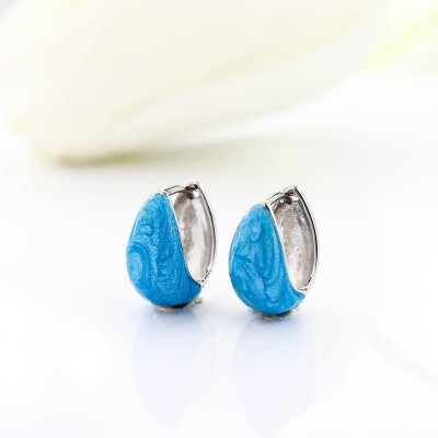 Aretes en covergold con baño en Rodio