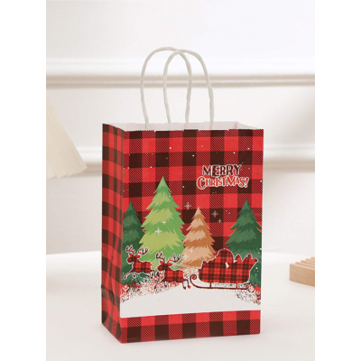 Bolsa de navidad mate paquete x 12