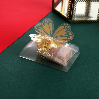 Caja de acetato mariposa paquete x 50