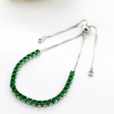Pulsera en covergold con baño en Rodio