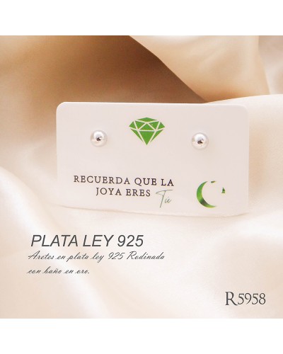 Aretes En Plata Balín