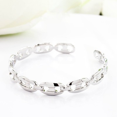 Pulsera en covergold con baño en Rodio