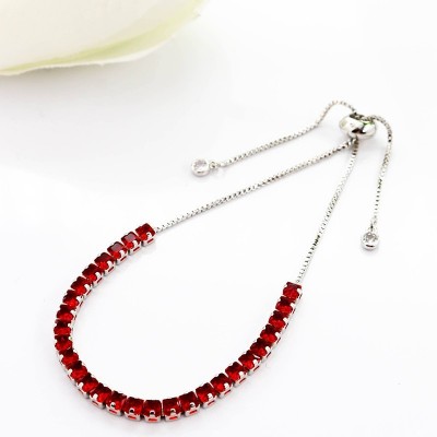 Pulsera en covergold con baño en Rodio