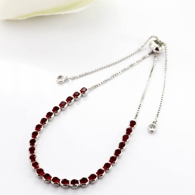Pulsera en covergold con baño en Rodio