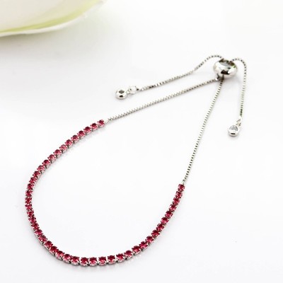 Pulsera en covergold con baño en Rodio